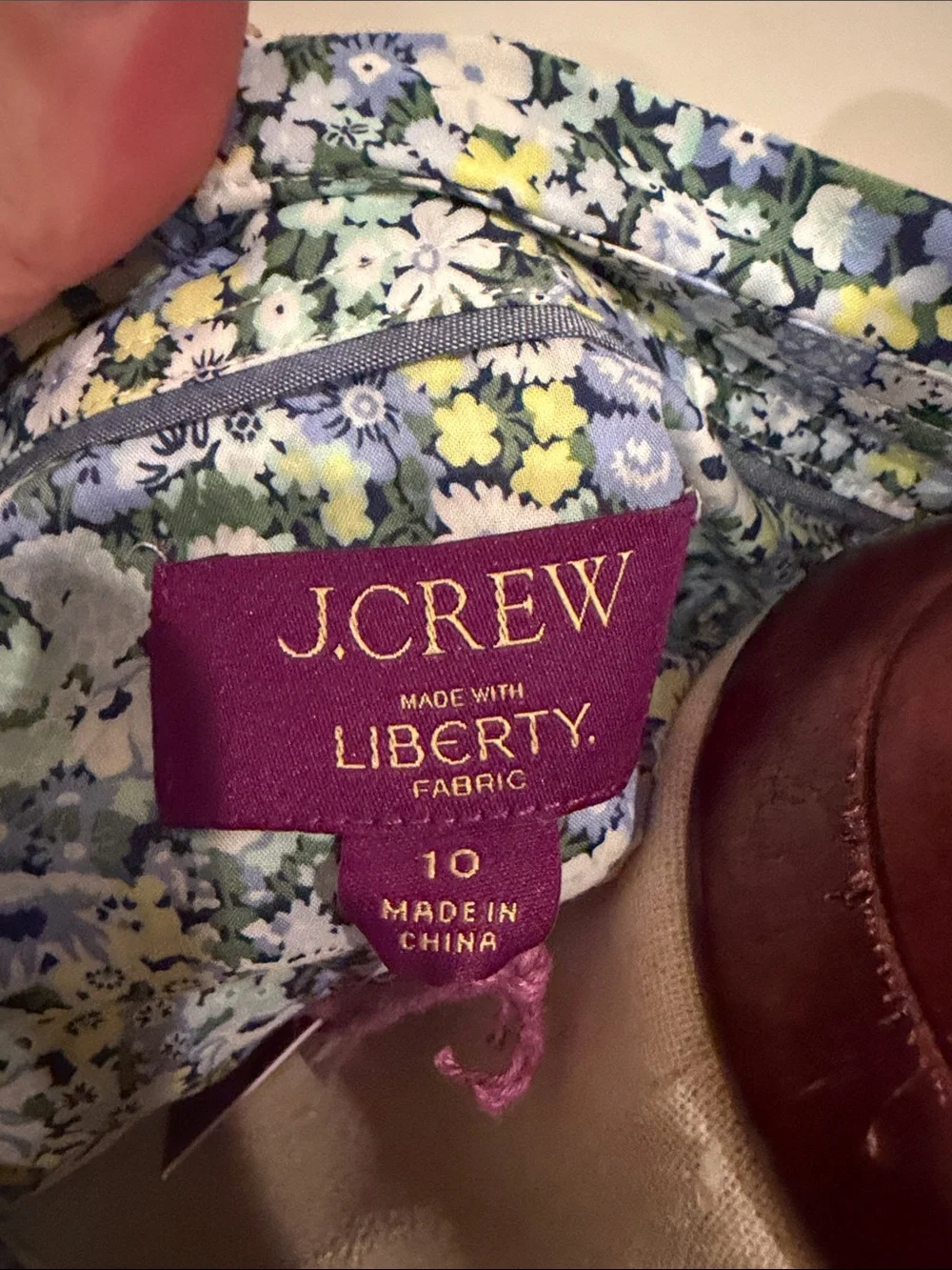 JCrew Liberty print Floral Button-Down Shirt in Blue and Green - size 10 - NWT